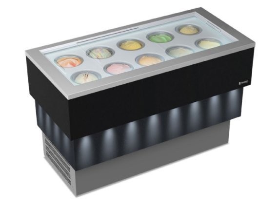 Vetrina per gelati Carrara Dark Vista 6